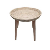 میز عسلی حصیری چهار پایه