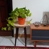 میز عسلی حصیری چهار پایه