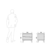 میز پاتختی مدل لوکا کد deco-01