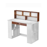 میزتحریر وکتابخونه ترکیبی دورنگ