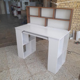 میزتحریر وکتابخونه ترکیبی دورنگ