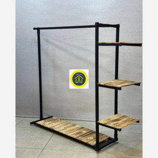 رگال فلزی رگال لباس طبقه دار رگال بست دار (پس کرایه) کد 202